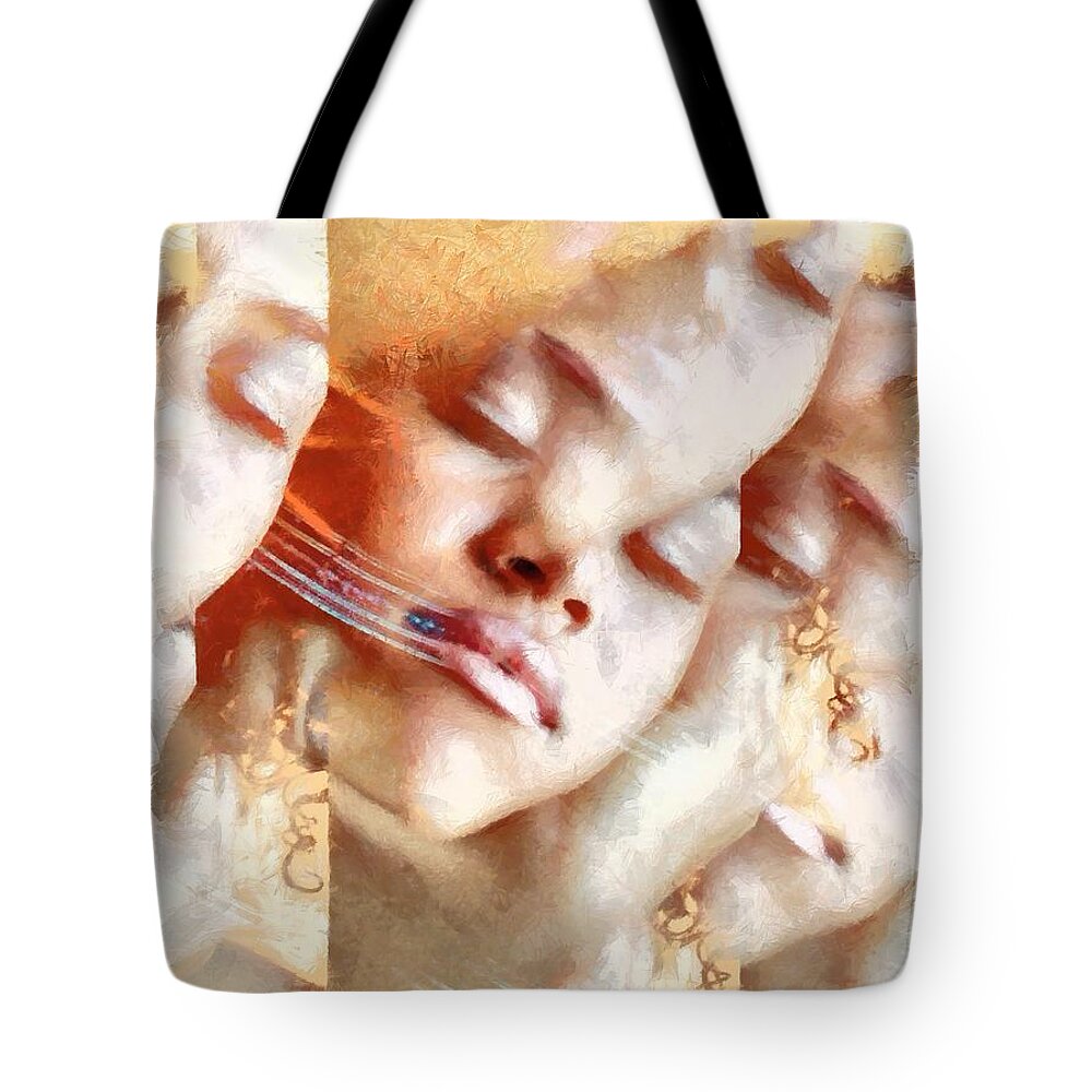 Woman Tote Bag featuring the digital art We are the dreaming I by Gun Legler