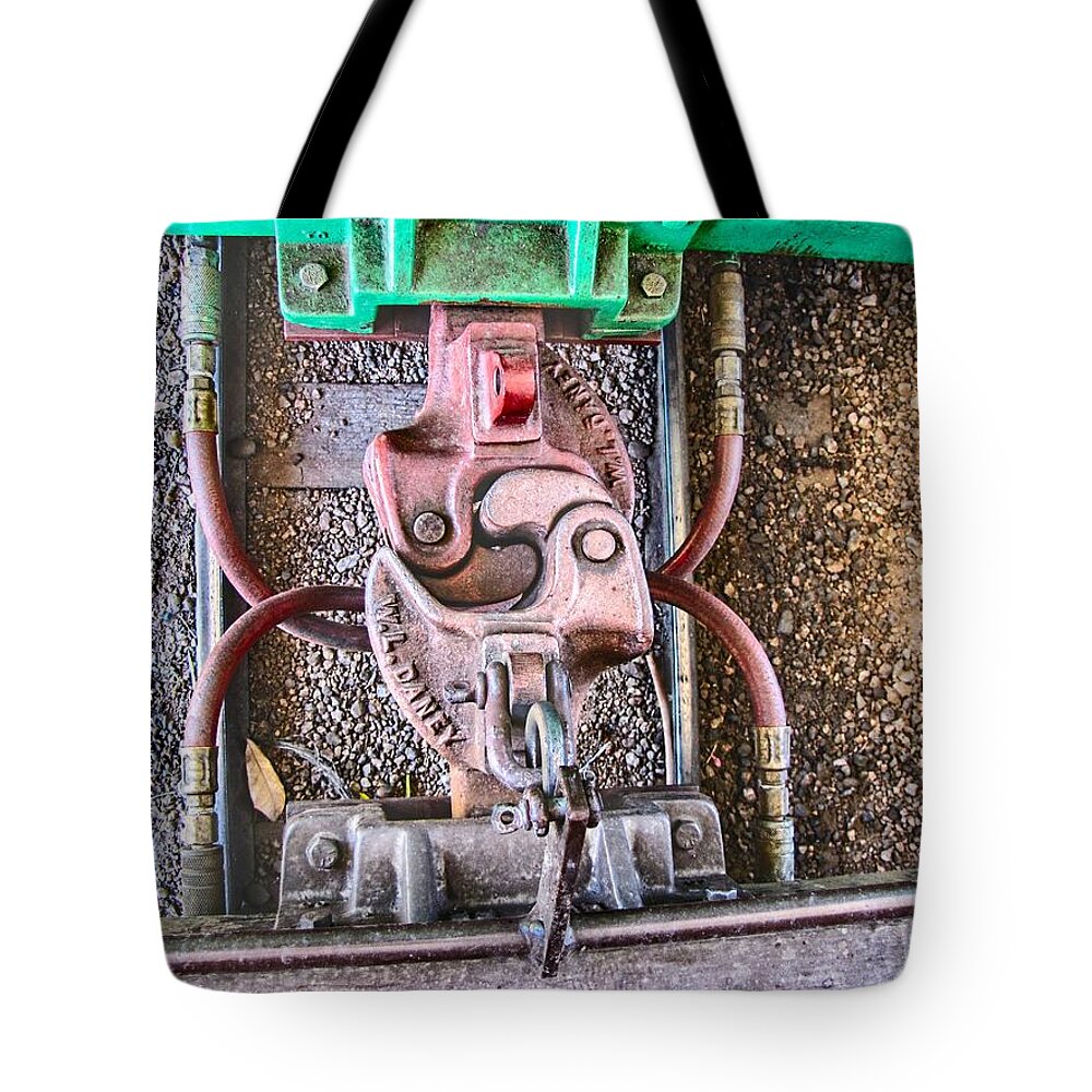 Train Tote Bag featuring the photograph We Must Hang Together by C H Apperson