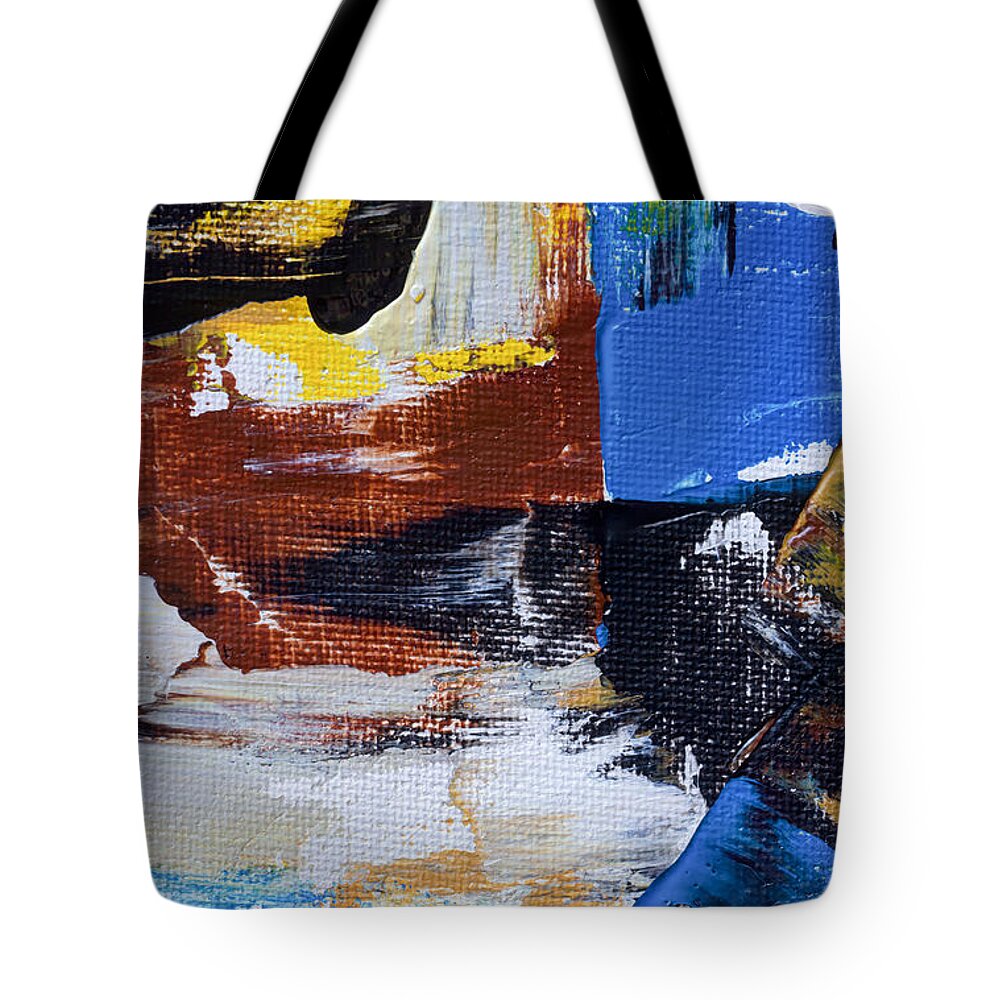 Background Tote Bag featuring the painting Weekend Retreat by Heidi Smith
