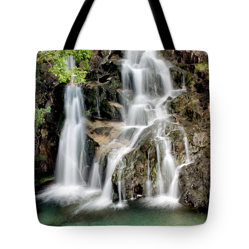 Nant Gwynant Tote Bag featuring the photograph Welsh Waterfall by Adrian Evans