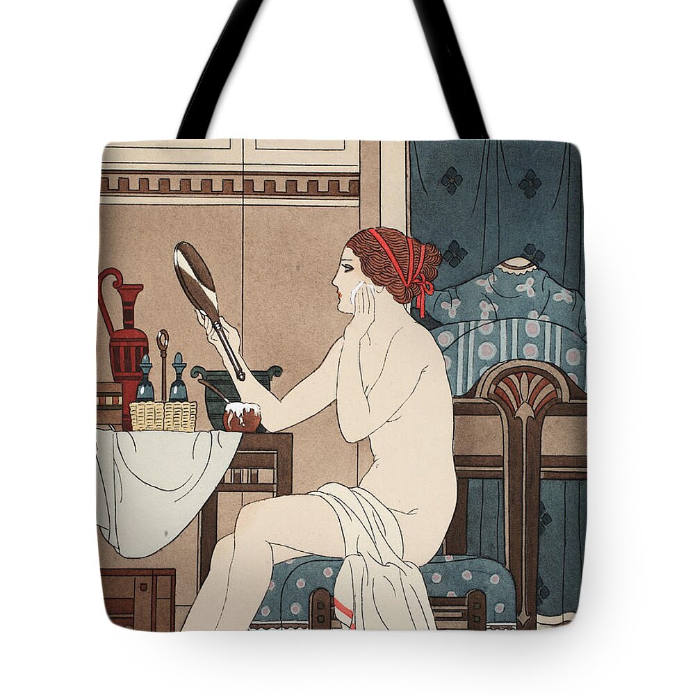 Hippocrates Tote Bag featuring the painting Wet with Cerate Made with Rose Oil by Joseph Kuhn-Regnier