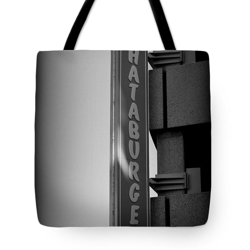 What A Burger Tote Bag featuring the photograph What A Burger by Beth Vincent