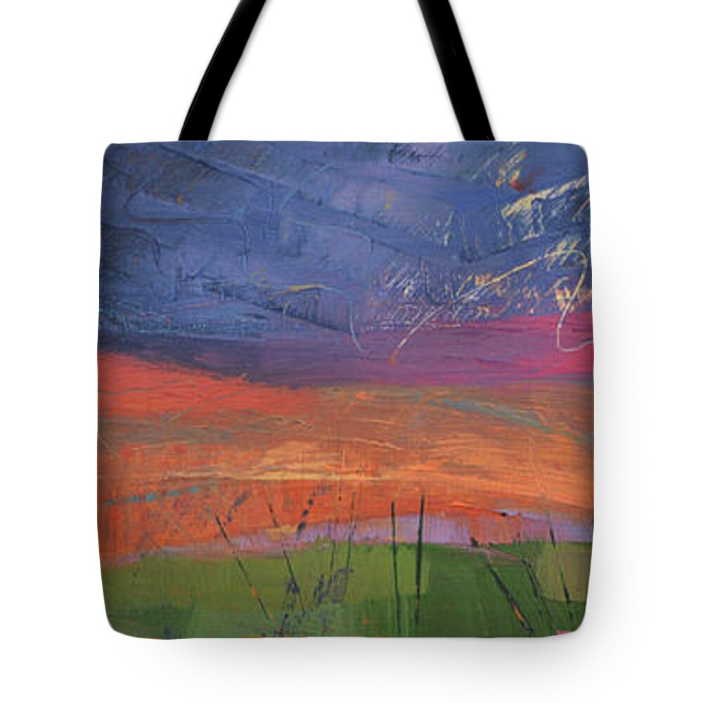 Sunrise Tote Bag featuring the painting What if there's more by Linda Bailey