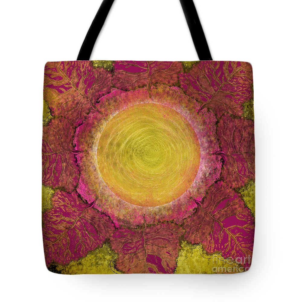 Sun Tote Bag featuring the digital art What Kind of Sun IV by Carol Jacobs