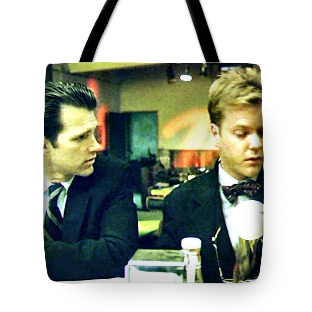Ludzska Tote Bag featuring the painting What's The Time Stanley 2013 by Twin Peaks