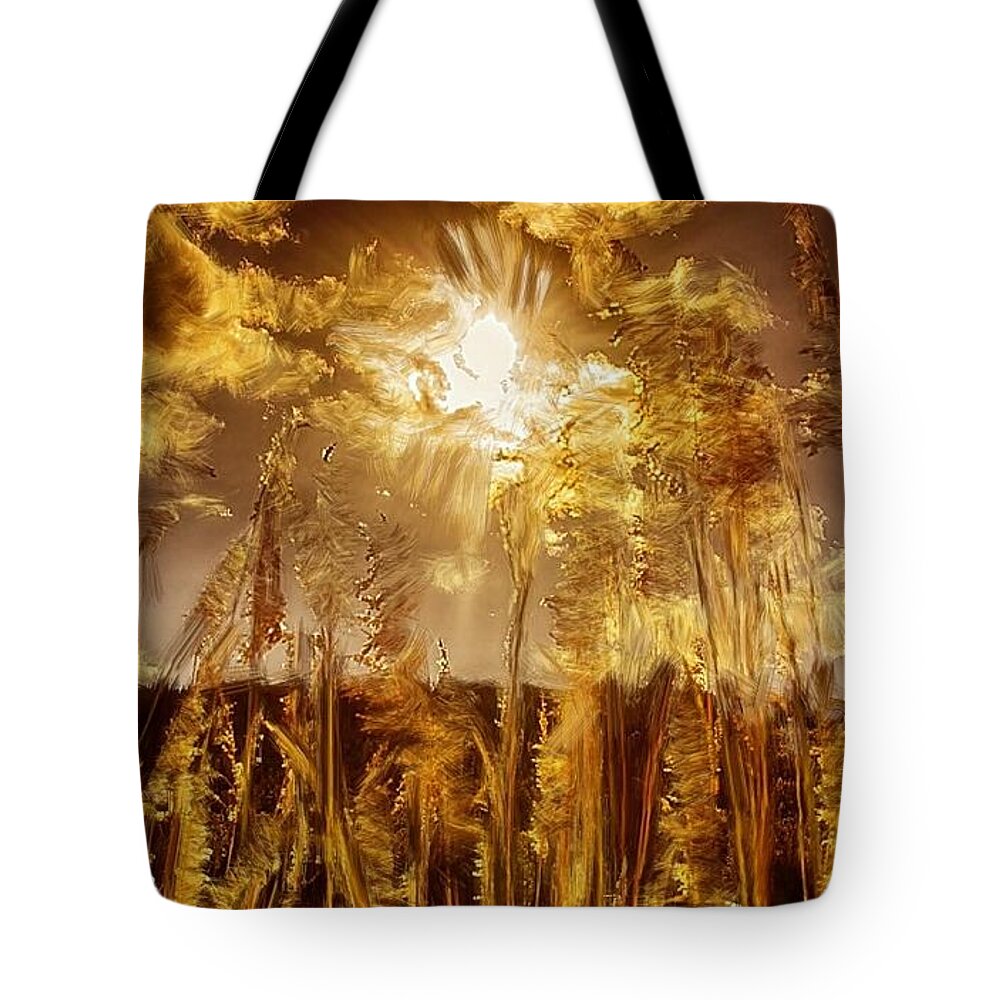 Wheat Tote Bag featuring the painting Wheat Field by Bruce Nutting