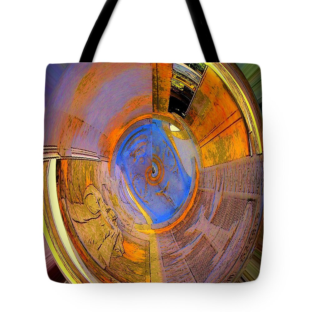 Buddhist Tote Bag featuring the photograph Wheel of Becoming by Jodie Marie Anne Richardson Traugott     aka jm-ART