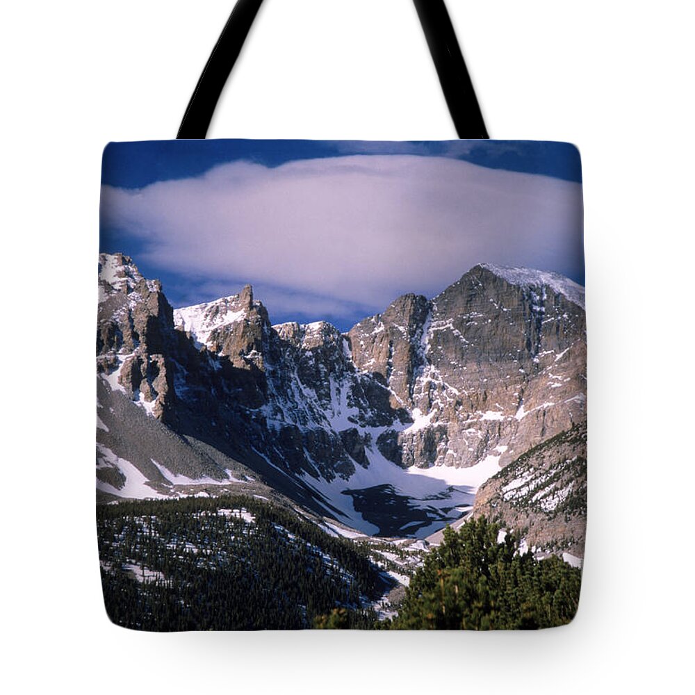 Great Basin National Park Tote Bag featuring the photograph Wheeler Peak by Mark Newman