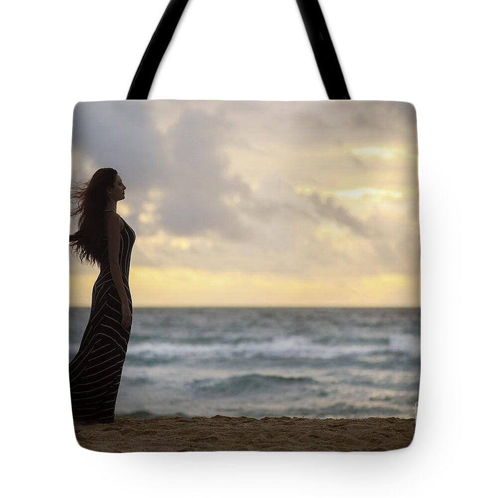 Woman Tote Bag featuring the photograph When The Fire Touched The Night by Evelina Kremsdorf