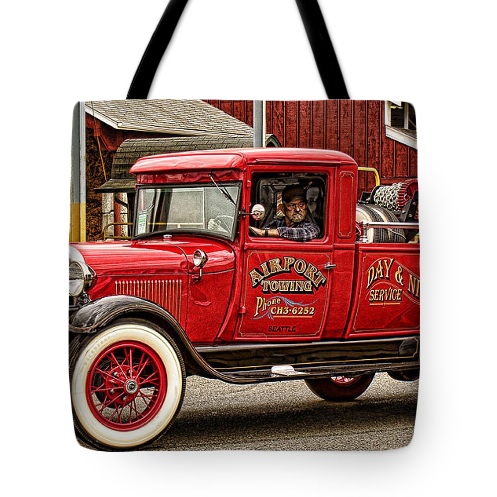 Tow Truck Tote Bag featuring the photograph When you need a Tow by Ron Roberts