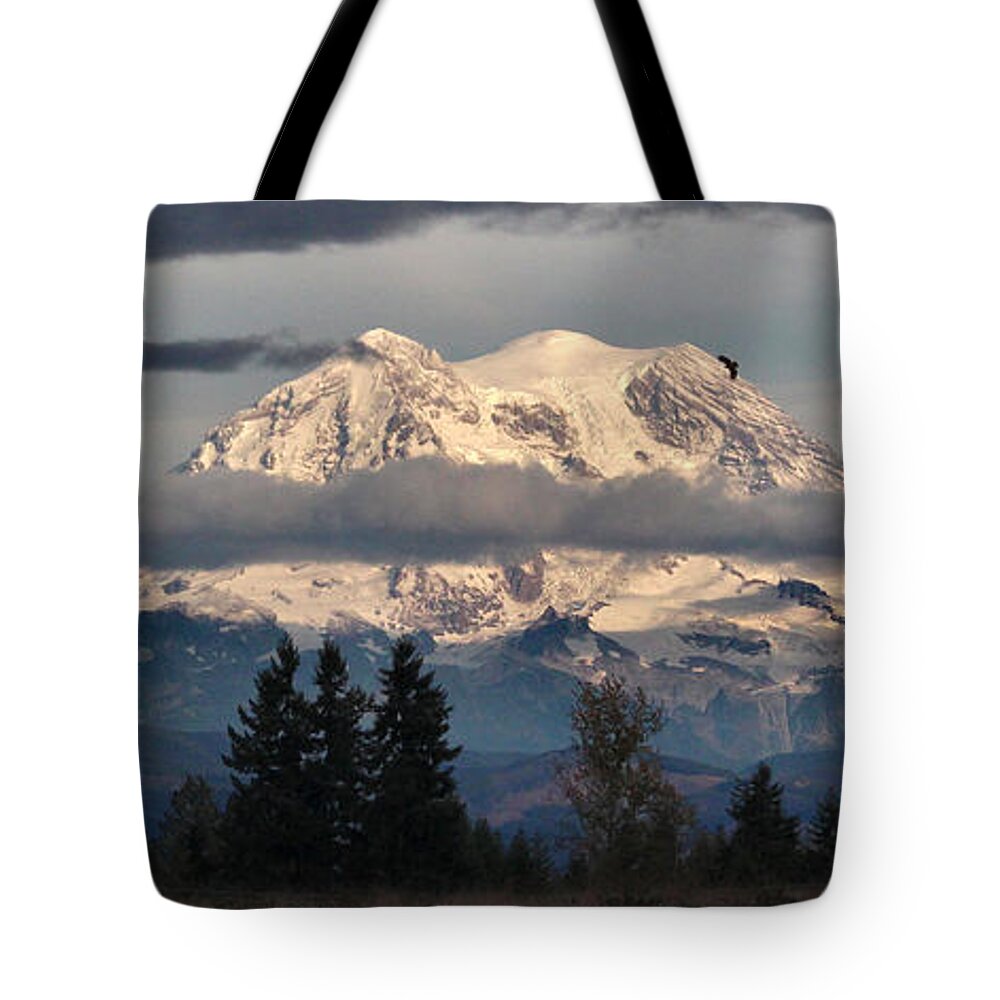 Landscape Tote Bag featuring the photograph Where Eagles Soar by Rory Siegel