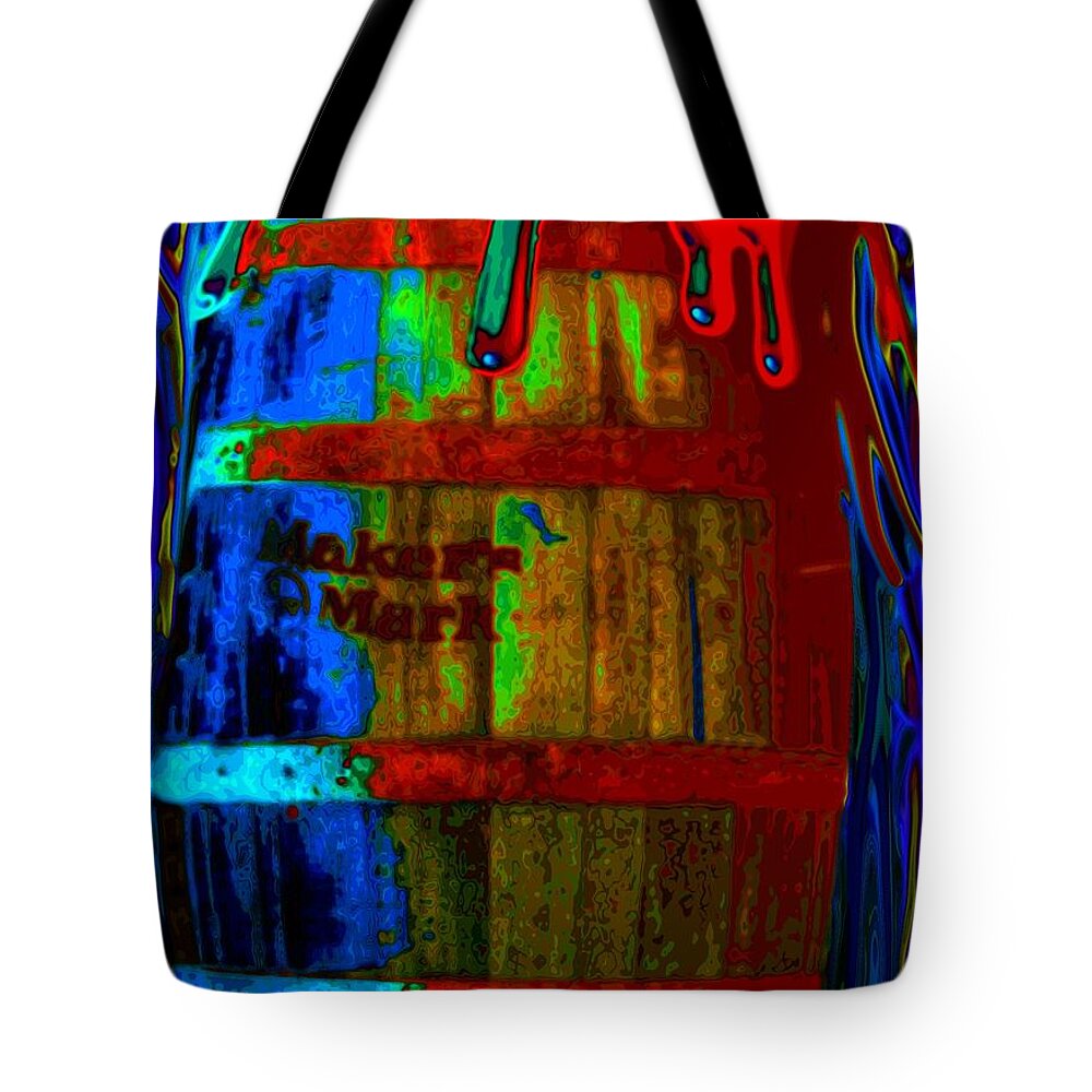 Whiskey Tote Bag featuring the digital art Whiskey A Go Go by Alec Drake