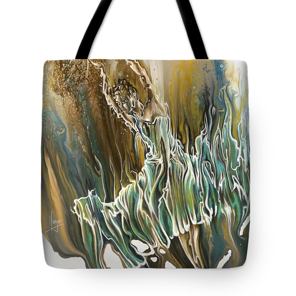 Whisper Tote Bag featuring the painting Whisper by Karina Llergo