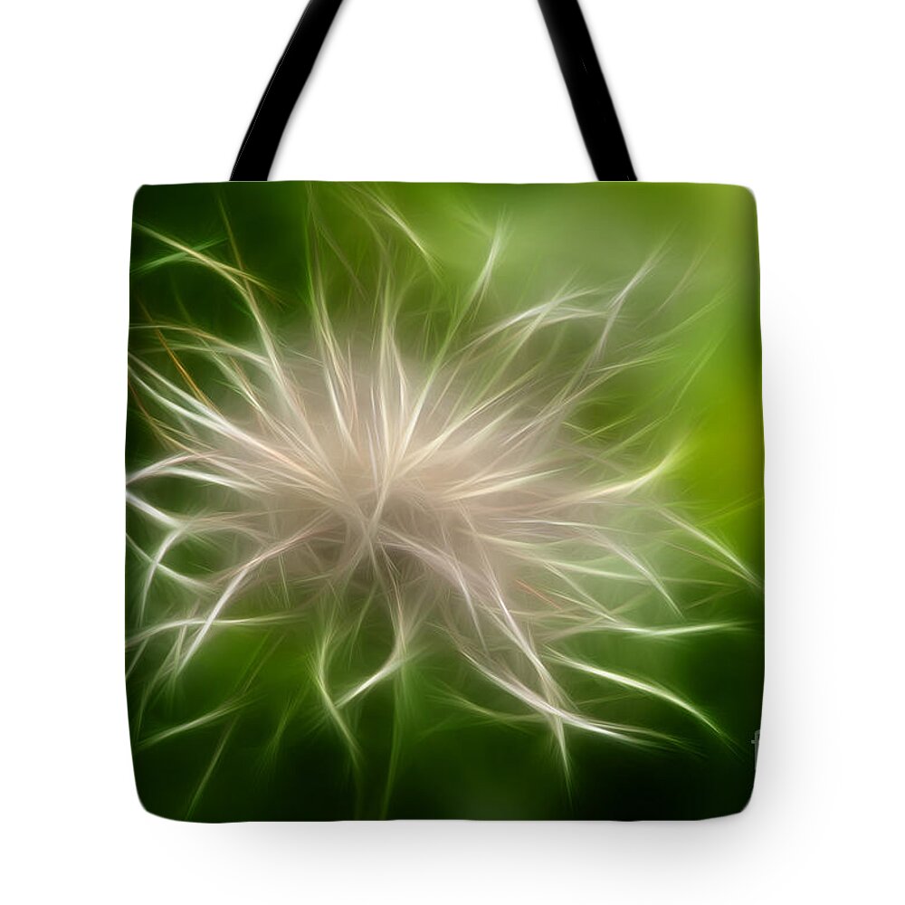 Weed Tote Bag featuring the digital art Whisper by Teresa Zieba