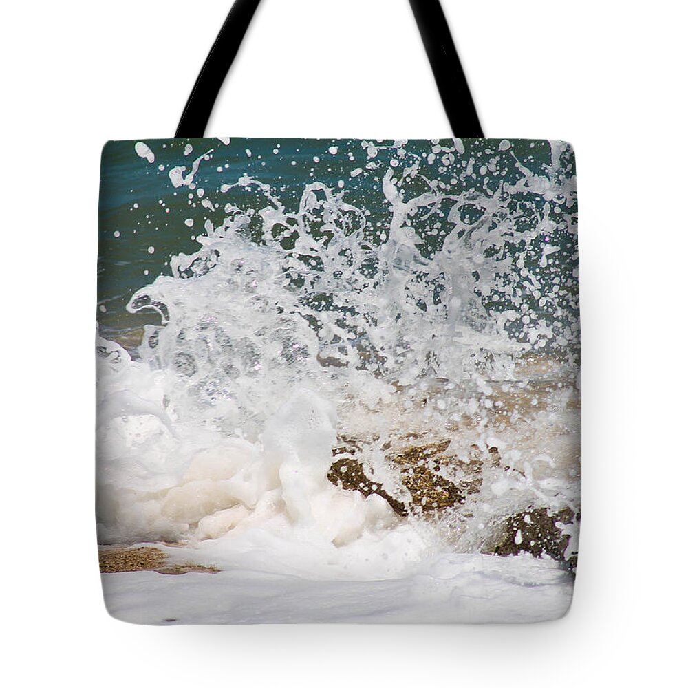 Ocean Tote Bag featuring the photograph White caps by Jessica Brown