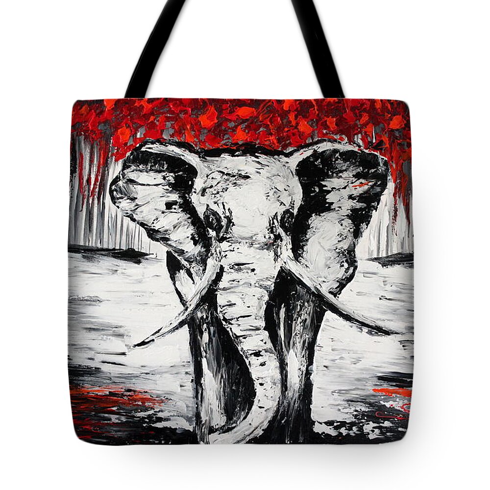 Feather Painting Tote Bag featuring the painting Wild and Gentle by Preethi Mathialagan