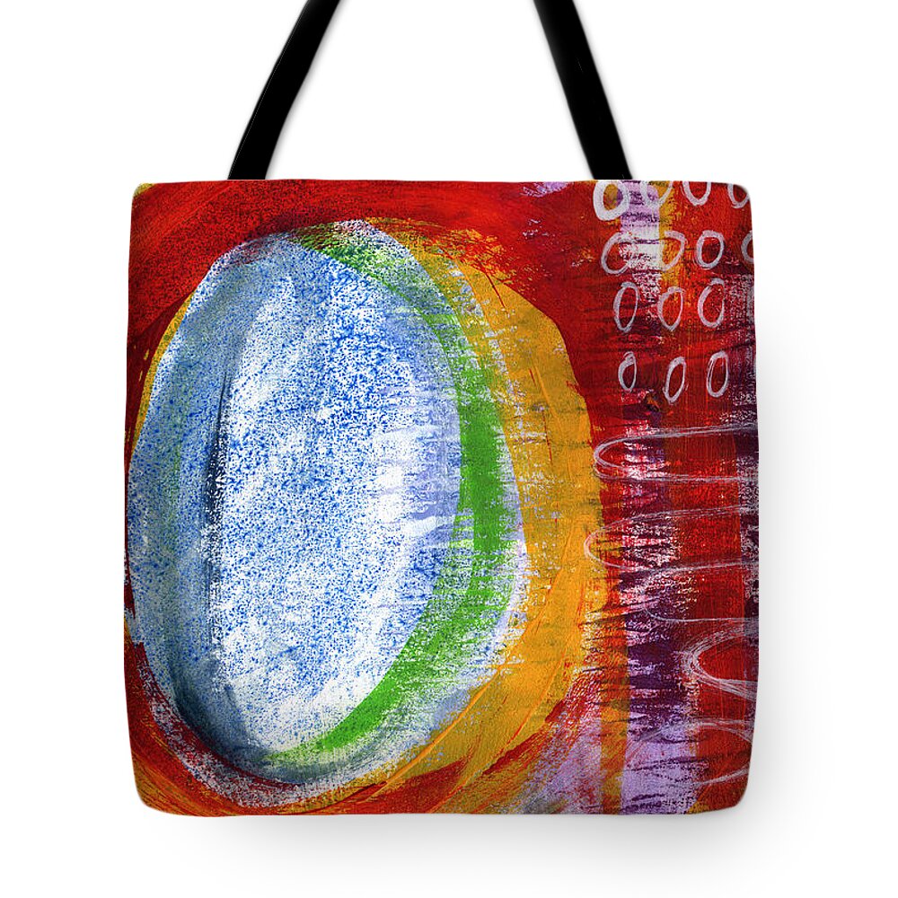 Abstract Painting Tote Bag featuring the painting Wild Dreams by Linda Woods