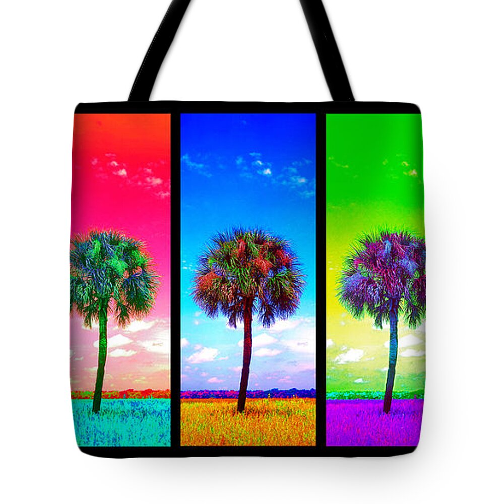 Wild Palms Tote Bag featuring the photograph Wild Palms x5 by John Douglas