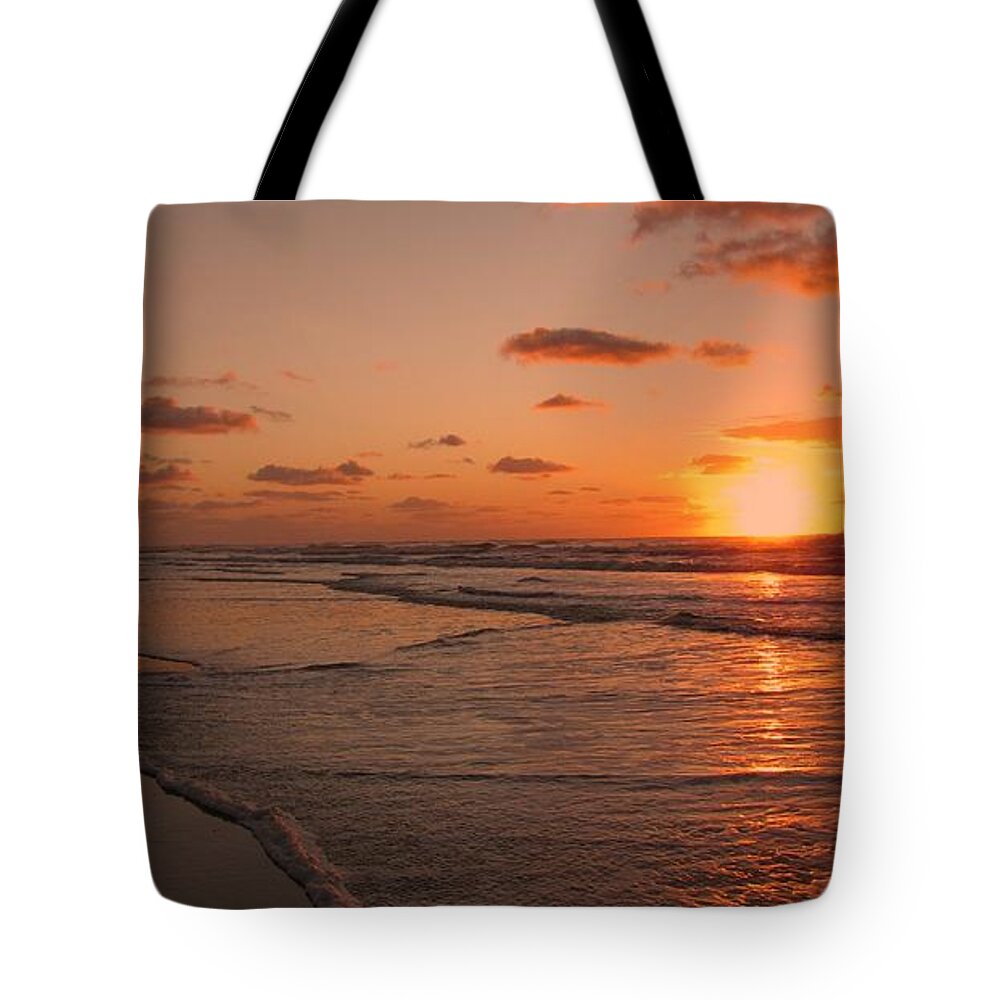 Beach Tote Bag featuring the photograph Wildwood Beach Sunrise II by David Dehner