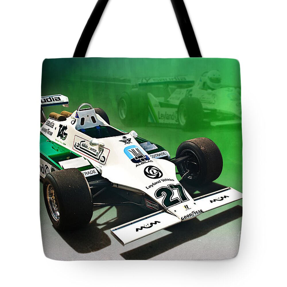Williams Tote Bag featuring the photograph Williams FW07 04 by Stuart Row