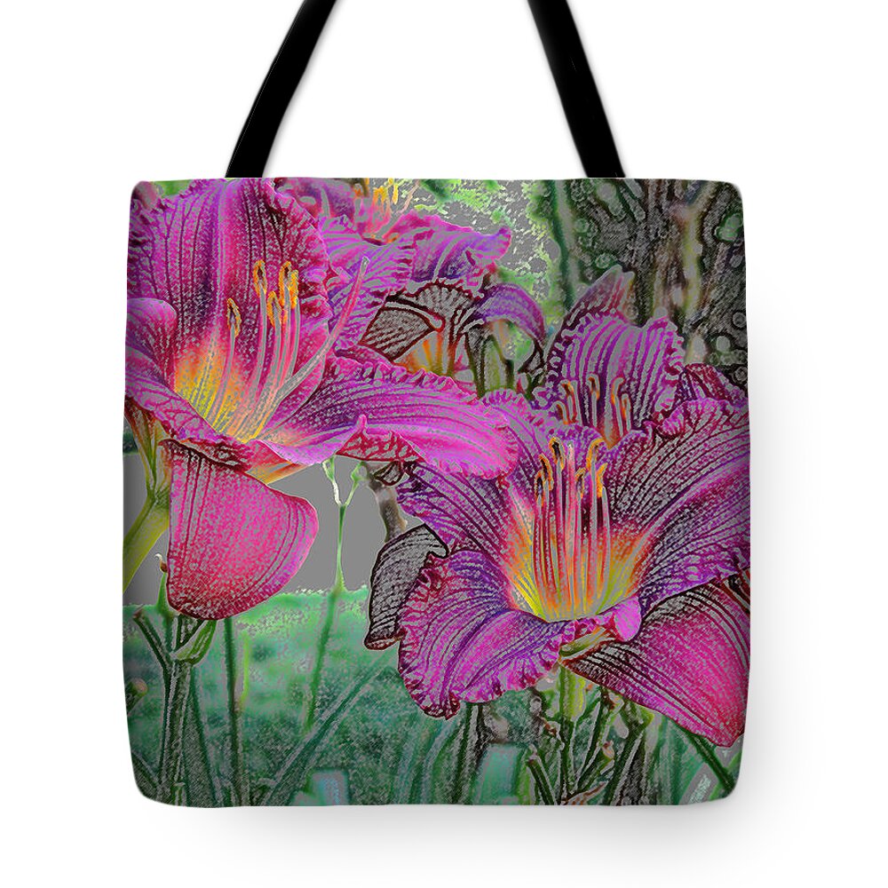  Family: Lily Wild Flower Tote Bag featuring the photograph Willie Nilly by Don Wright