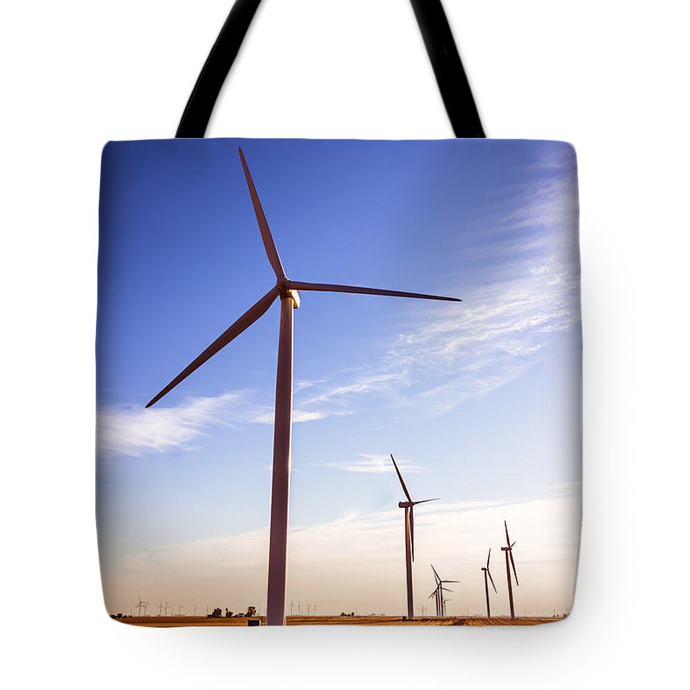 America Tote Bag featuring the photograph Wind Energy Windmills Picture by Paul Velgos