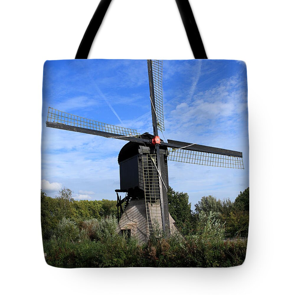 Windmill Tote Bag featuring the photograph Windmill - Utrecht - The Netherlands by Aidan Moran