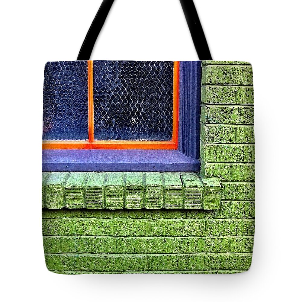 Brickoftheday Tote Bag featuring the photograph Window Detail by Julie Gebhardt