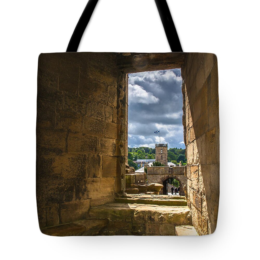 Scotland Tote Bag featuring the photograph Window in Linlithgow Palace by Andreas Berthold