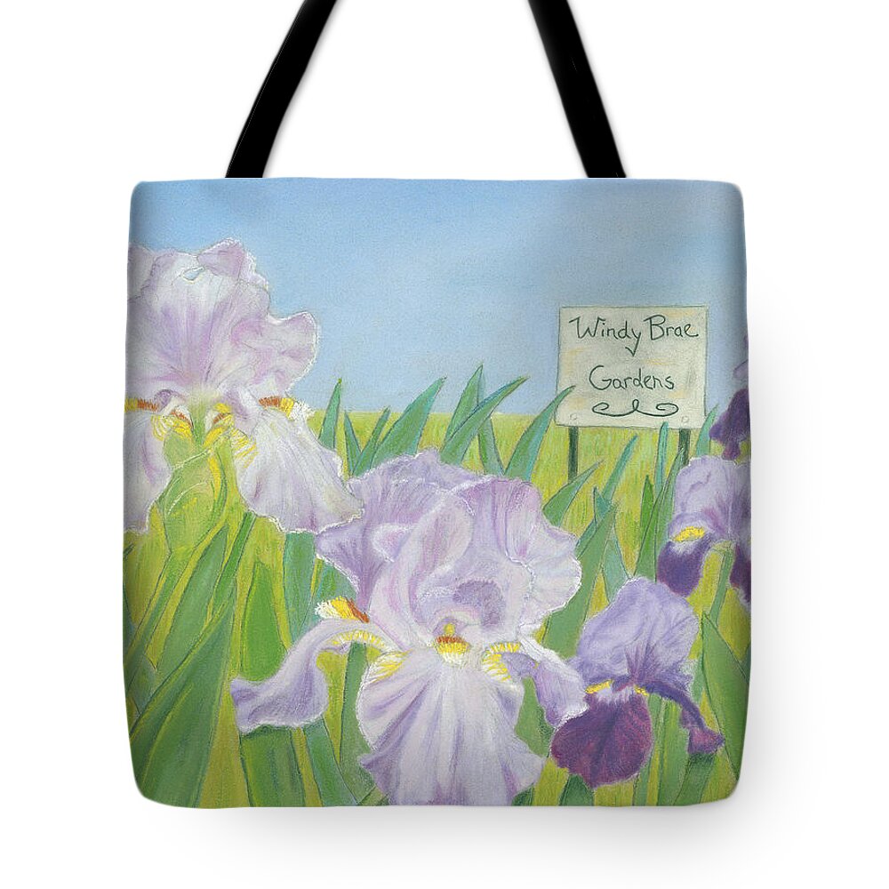 Floral Tote Bag featuring the painting Windy Brae Gardens by Arlene Crafton