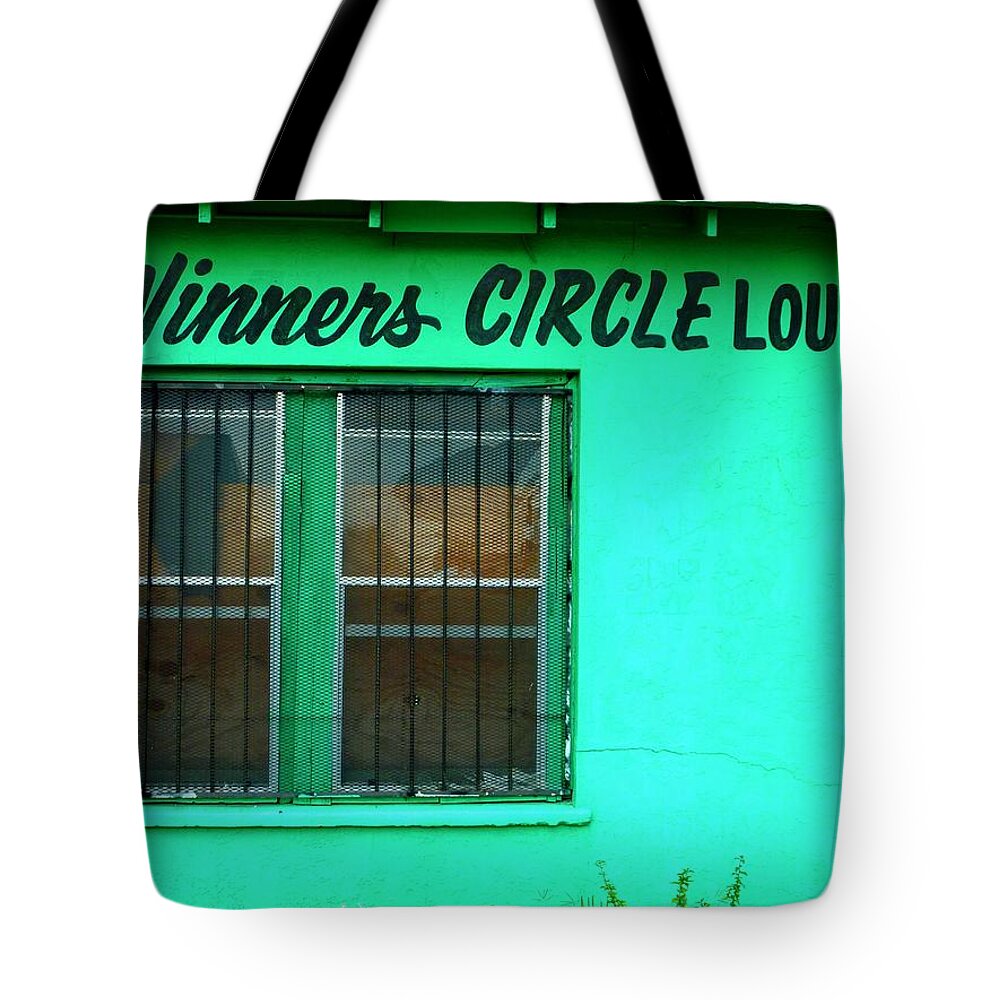 Winners Circle Lounge Tote Bag featuring the photograph Winner's Circle Lounge by Gia Marie Houck