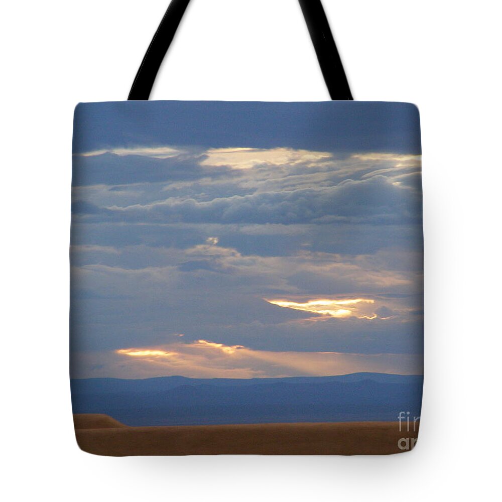 Digital Photography Tote Bag featuring the photograph Winter Clouds by LeLa Becker