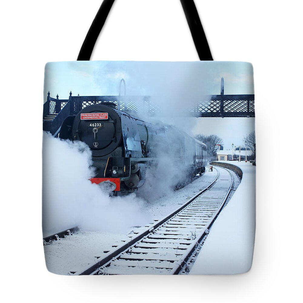 Steam Tote Bag featuring the photograph Winter Departure by David Birchall