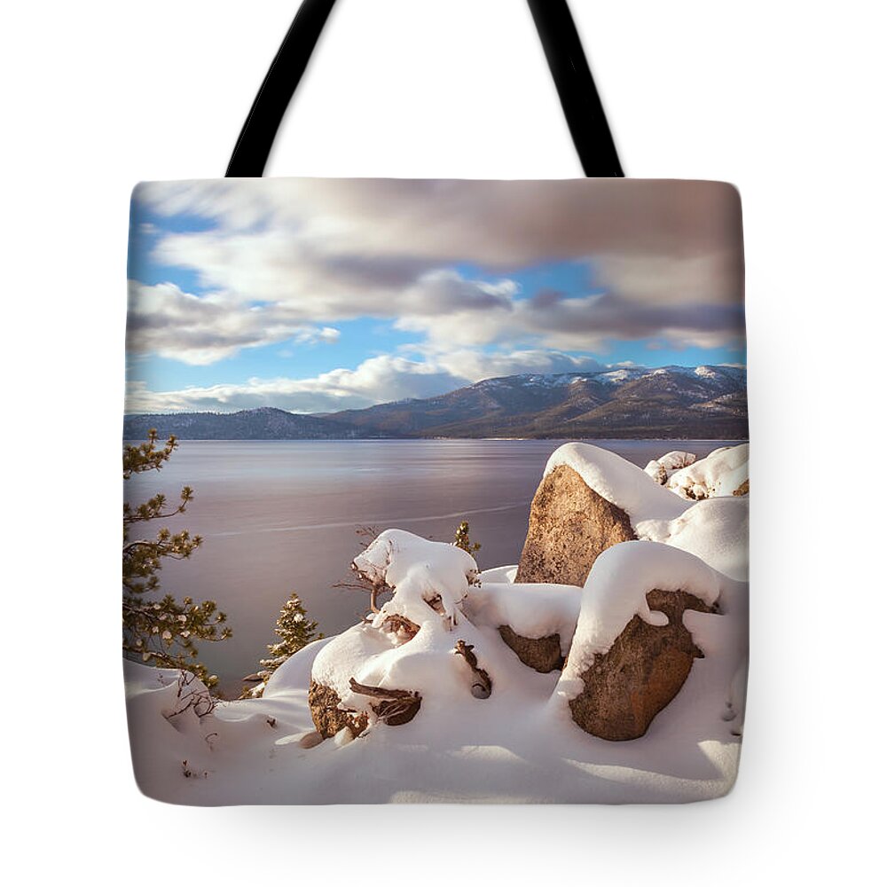 Landscape Tote Bag featuring the photograph Winter in Tahoe by Jonathan Nguyen