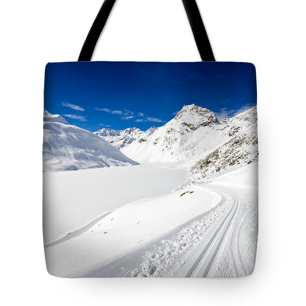 Winter Tote Bag featuring the photograph Winter landscape with lots of snow Austria by Matthias Hauser