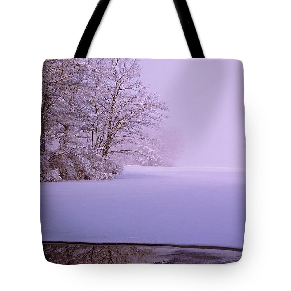 Lake Potanipo Tote Bag featuring the photograph Winter Solstice by Brenda Jacobs
