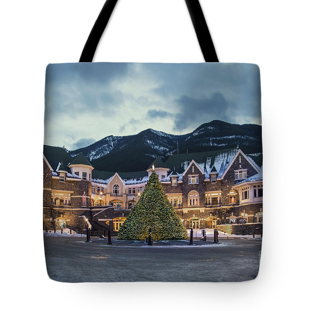 Banff Tote Bag featuring the photograph Winter's Come by Evelina Kremsdorf