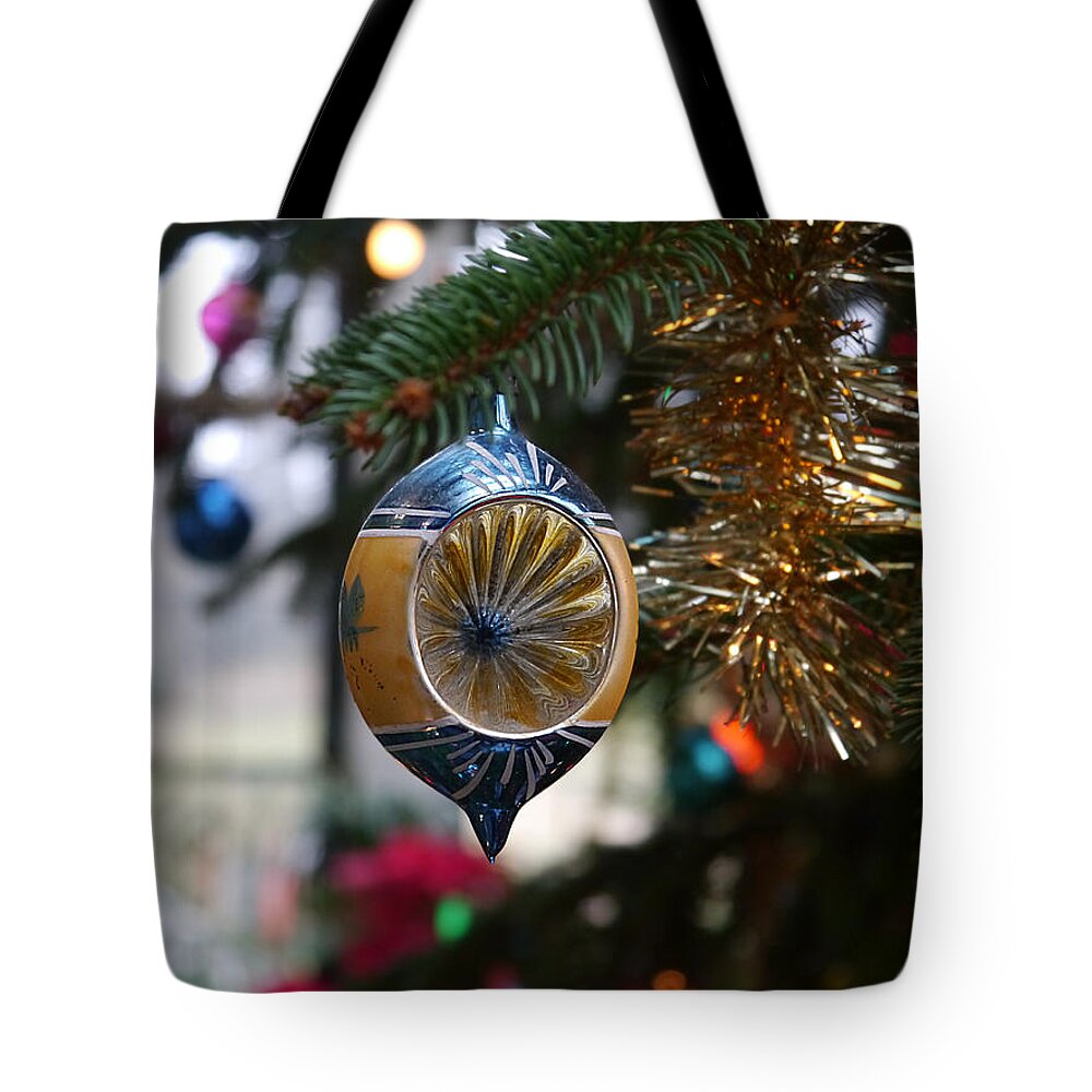 Richard Reeve Tote Bag featuring the photograph Winterthur - Glass Tree Ornament by Richard Reeve