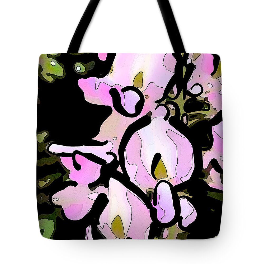Wisteria Tote Bag featuring the photograph Wisteria Abstract by Dee Flouton