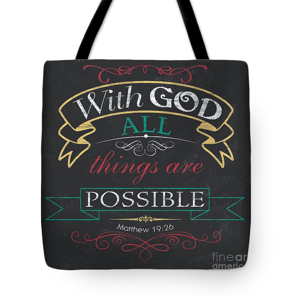 God Tote Bag featuring the painting With God by Debbie DeWitt