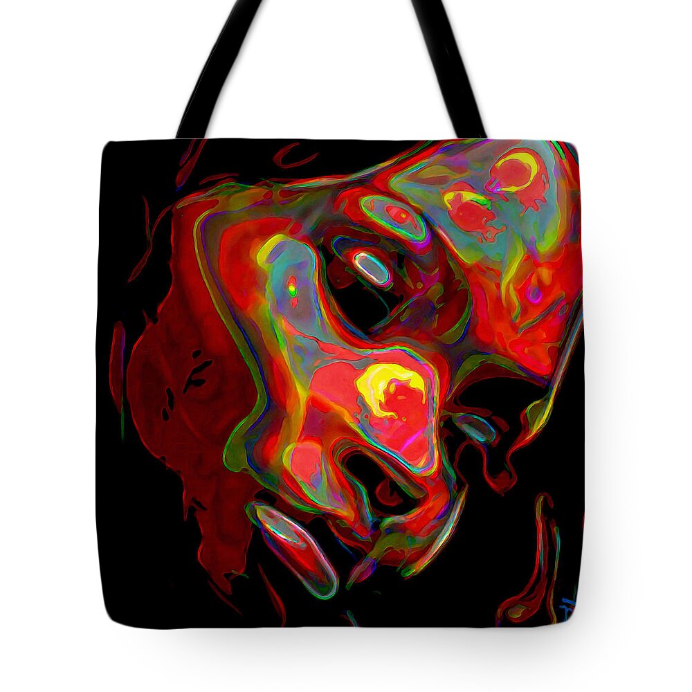 Woman Tote Bag featuring the painting Womans Essence 5 by Fli Art