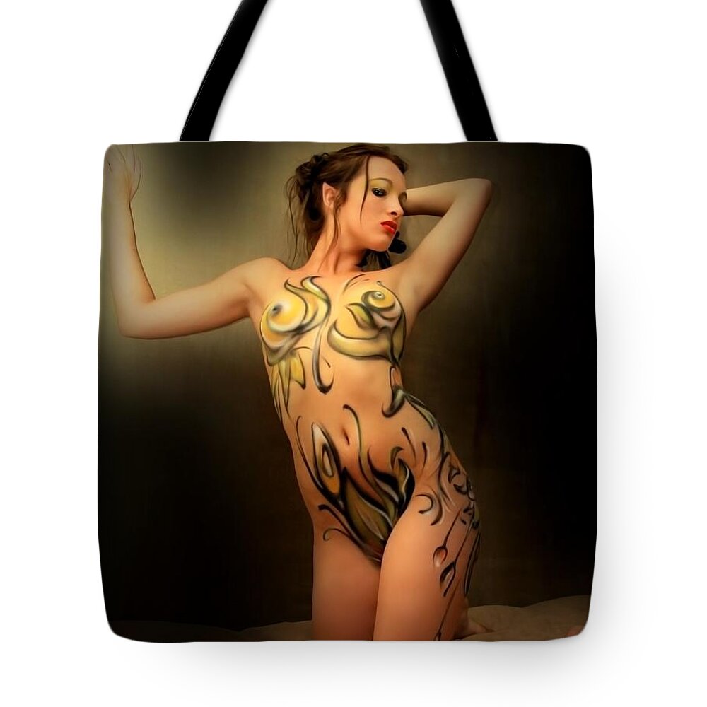 Fairy Tote Bag featuring the photograph Wood Nymph by Jon Volden