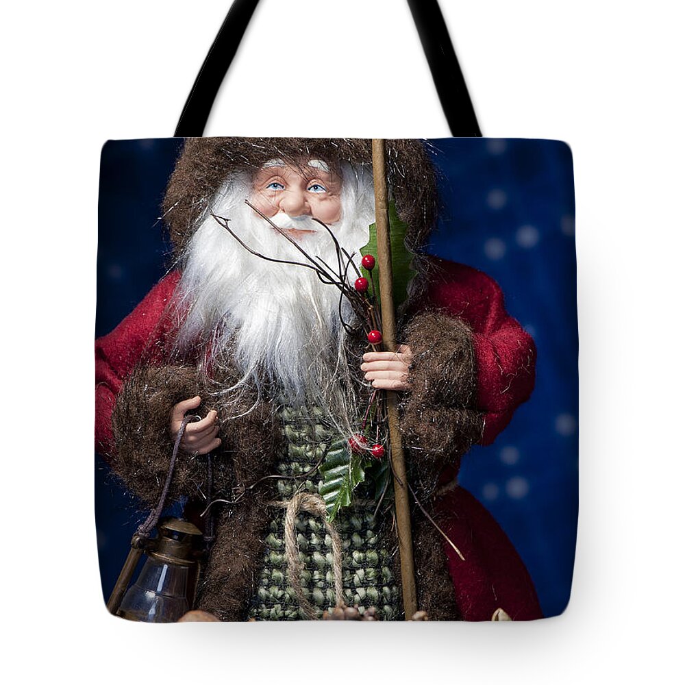 Best Sellers Tote Bag featuring the photograph Woodland Santa by Melany Sarafis