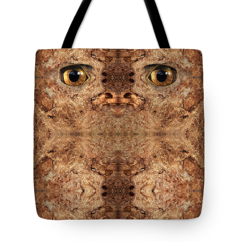Wood Tote Bag featuring the digital art Woody 50 by Rick Mosher