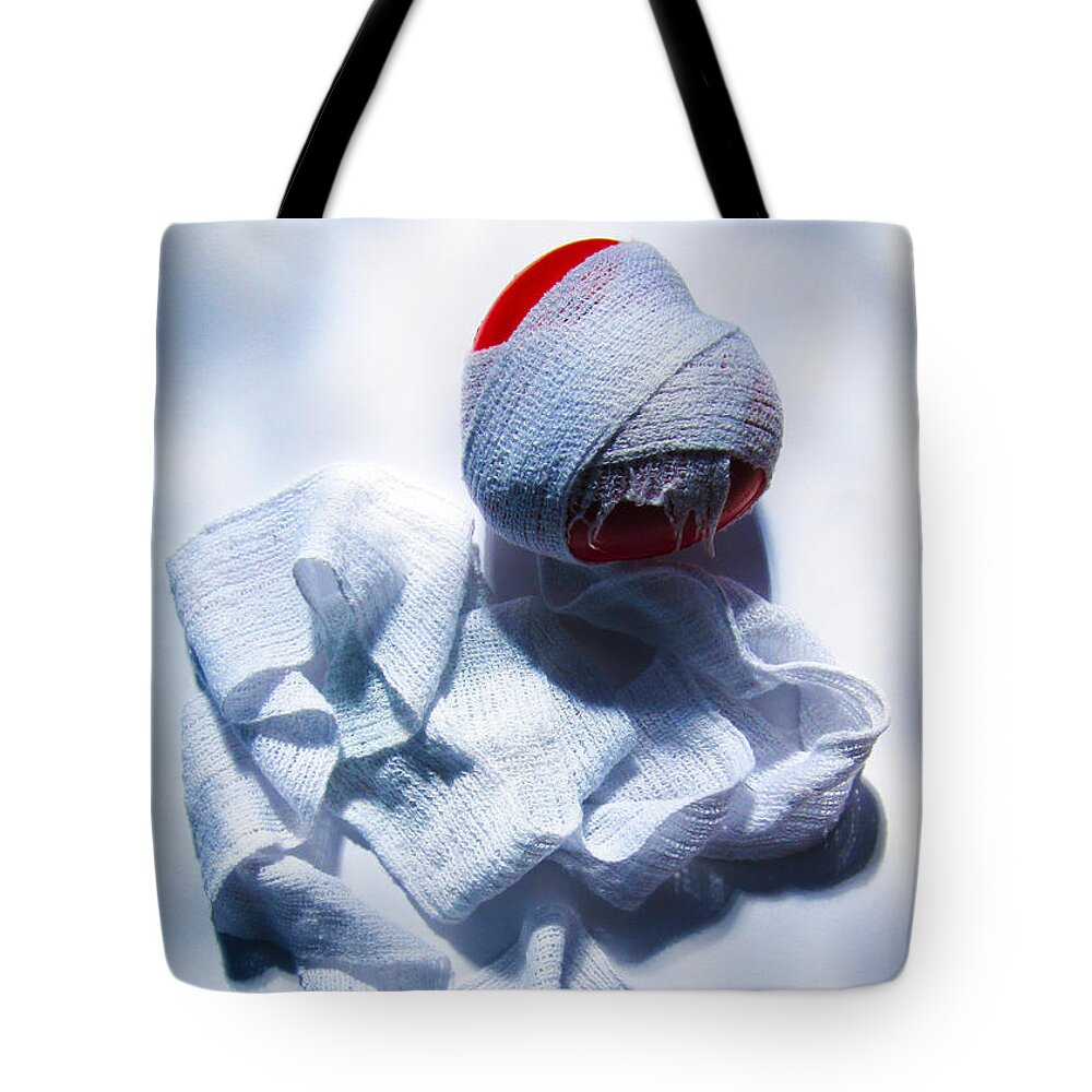 Wounded Tote Bag featuring the photograph Wounded Heart Series No.3 by Ingrid Van Amsterdam