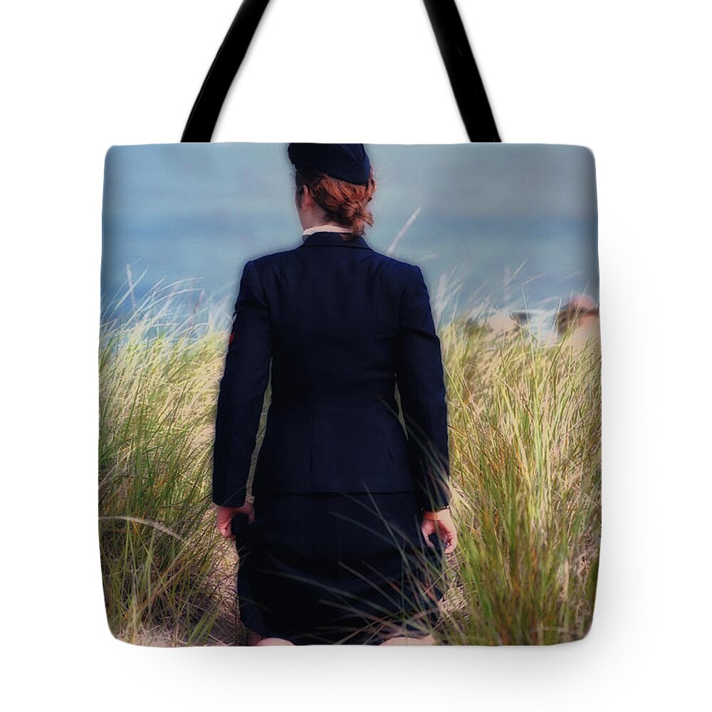 Navy Tote Bag featuring the photograph WW II Shipping Out by Thomas Woolworth