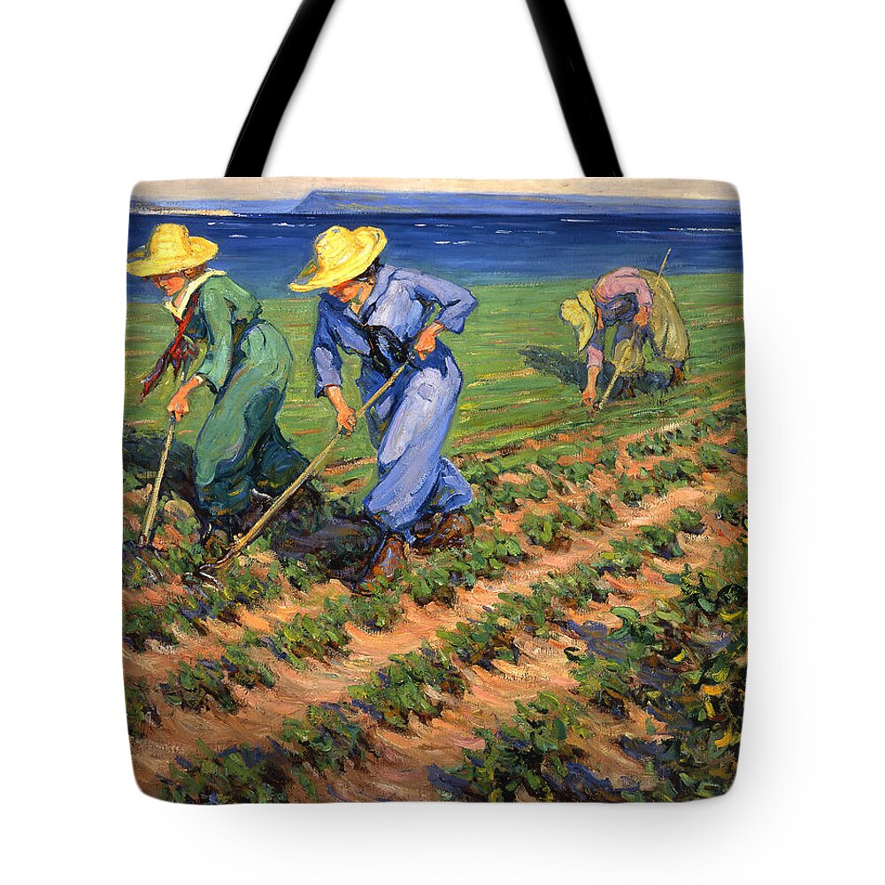 Ww1 Tote Bag featuring the photograph WW1 Land Girls Farming Painting Print by Georgia Clare