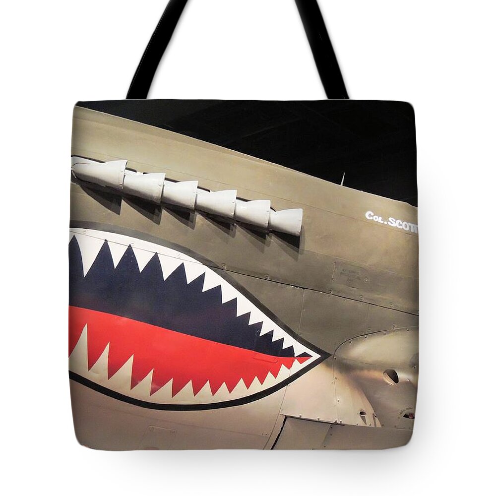 Wwii Tote Bag featuring the photograph WWII Shark by Aaron Martens