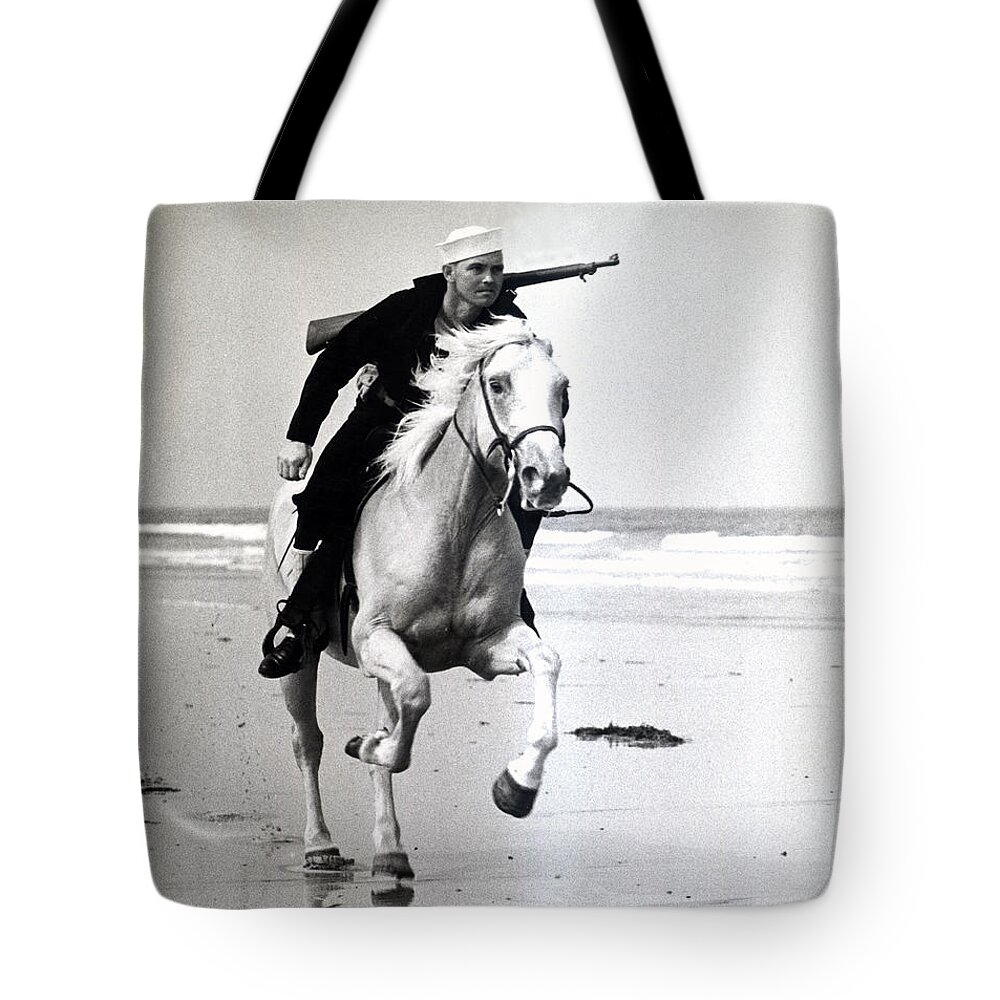 Wwii Tote Bag featuring the photograph WWII USCG on Patrol by Historic Image