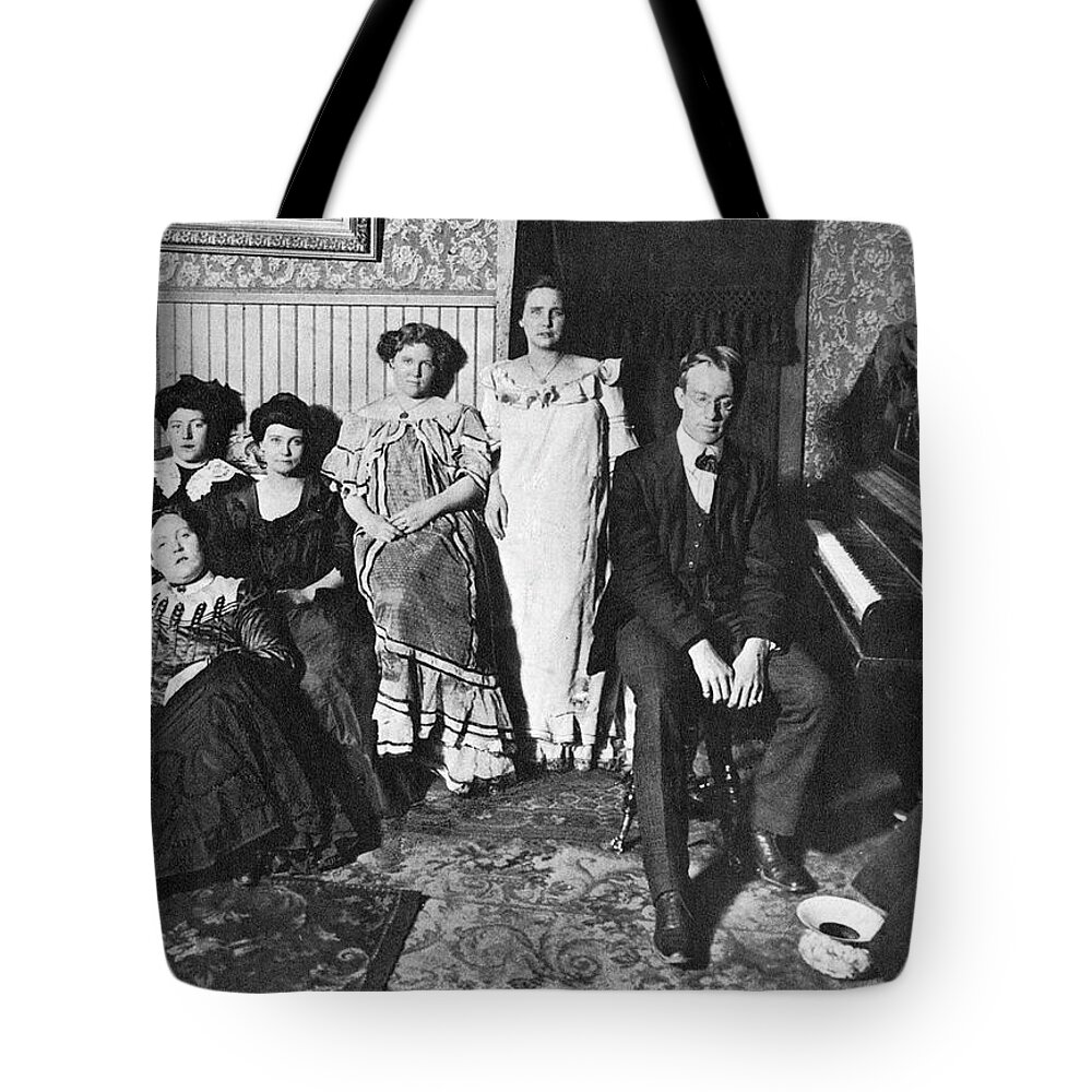 19th Century Tote Bag featuring the photograph Wyoming Brothel by Granger